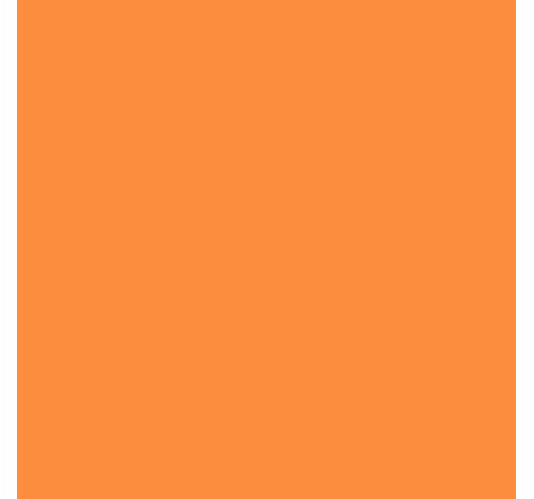 Oranssi yksivärinen rullaverho keittiöön - Tenstickers