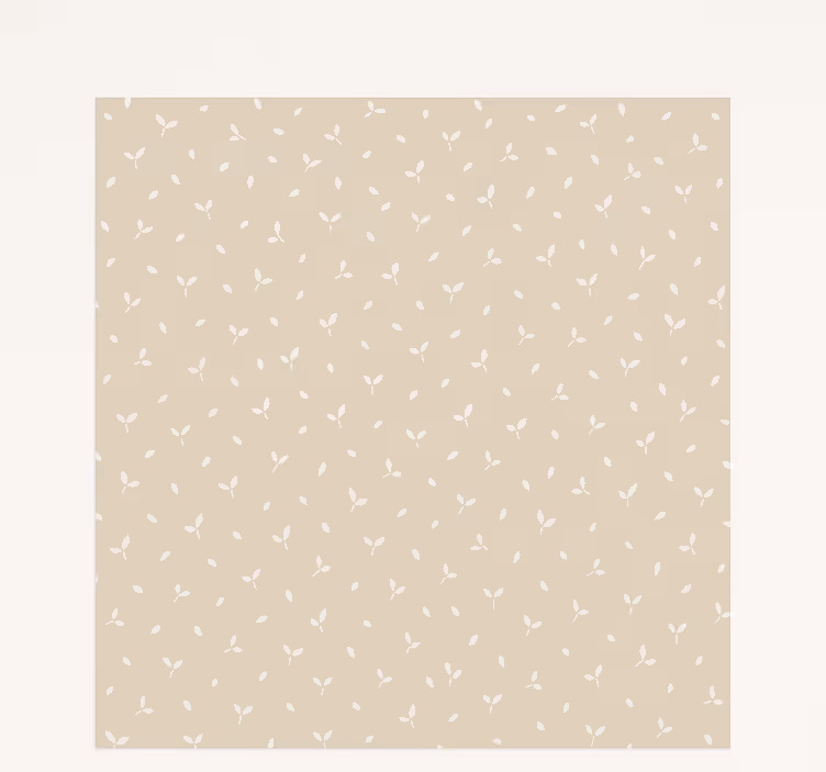 Beige lehtikuvio lapsen rullaverho - Tenstickers