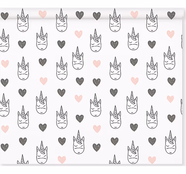 Pohjoismaiset yksisarviset kuvio lapsen rullaverho - Tenstickers