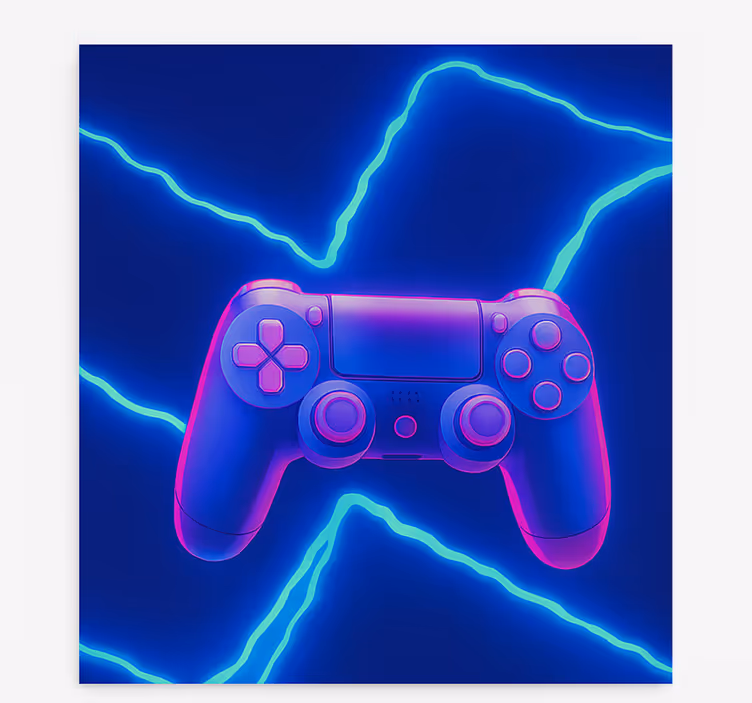 3d neon x -ohjain nörtti-tyylinen rullaverho - Tenstickers