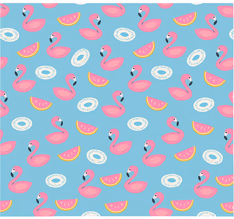Vesimelonia ja flamingoja teini-ikäisen rullaverho - Tenstickers