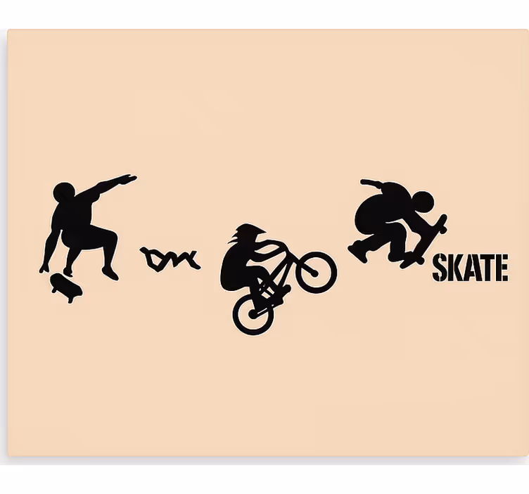 Luistelu bmx-laji teini-ikäisen rullaverho - Tenstickers