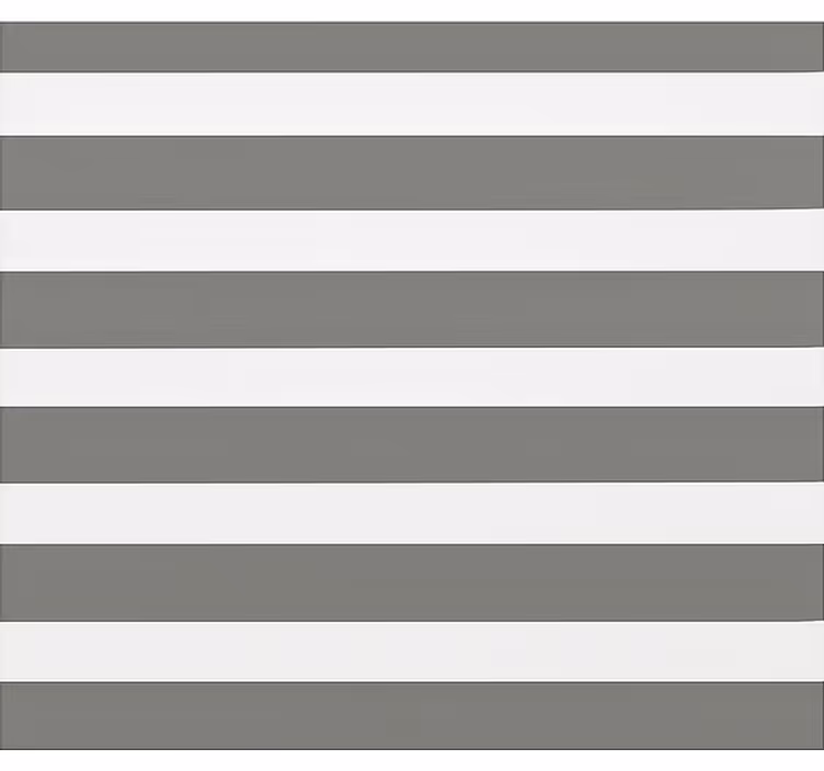 Harmaasävyinen raidallinen kuvio ruokasalin rullaverho - Tenstickers