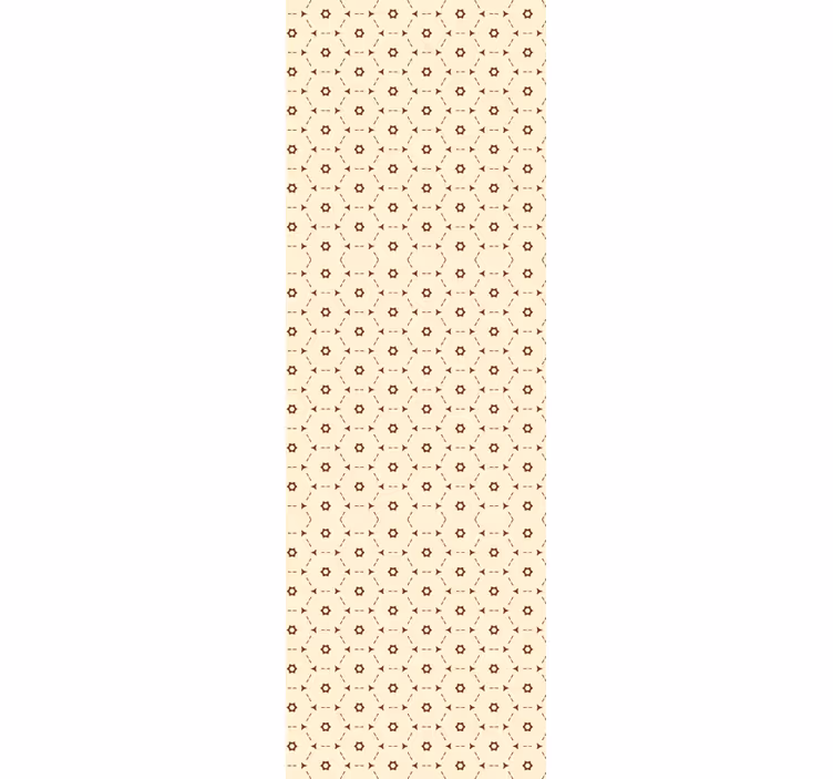 Abstrakti kuusikulmio-kuvio toimiston rullaverho - Tenstickers