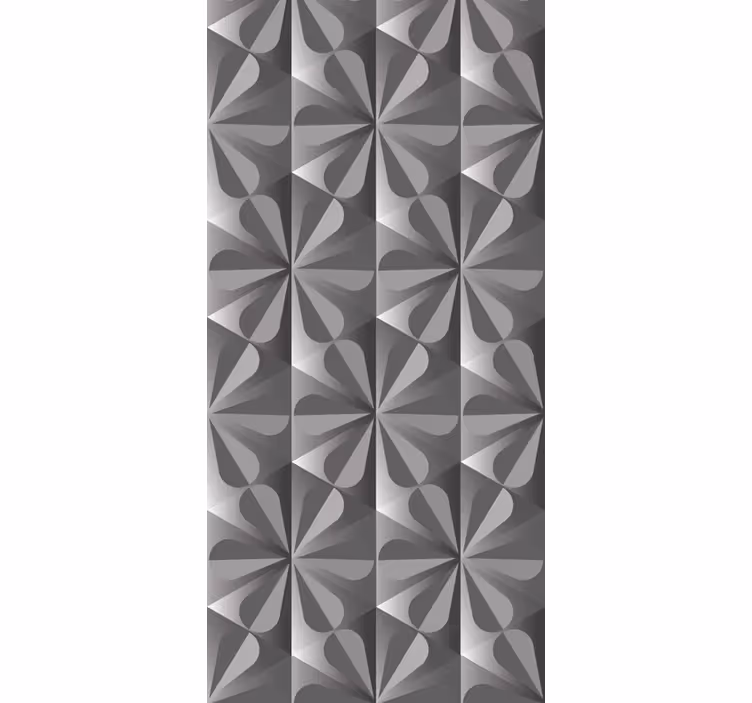 Rullaverho keittiöön vintagegeometrisella kukkakuviolla - Tenstickers