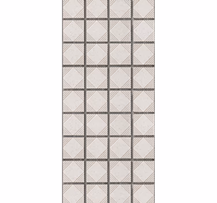 Rullaverho keittiöön valkoiset minimalistiset muototaskut - Tenstickers