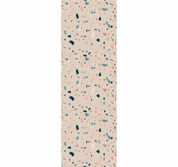 Käsinmaalattu terrazzo-kuvio rullaverho keittiöön - Tenstickers