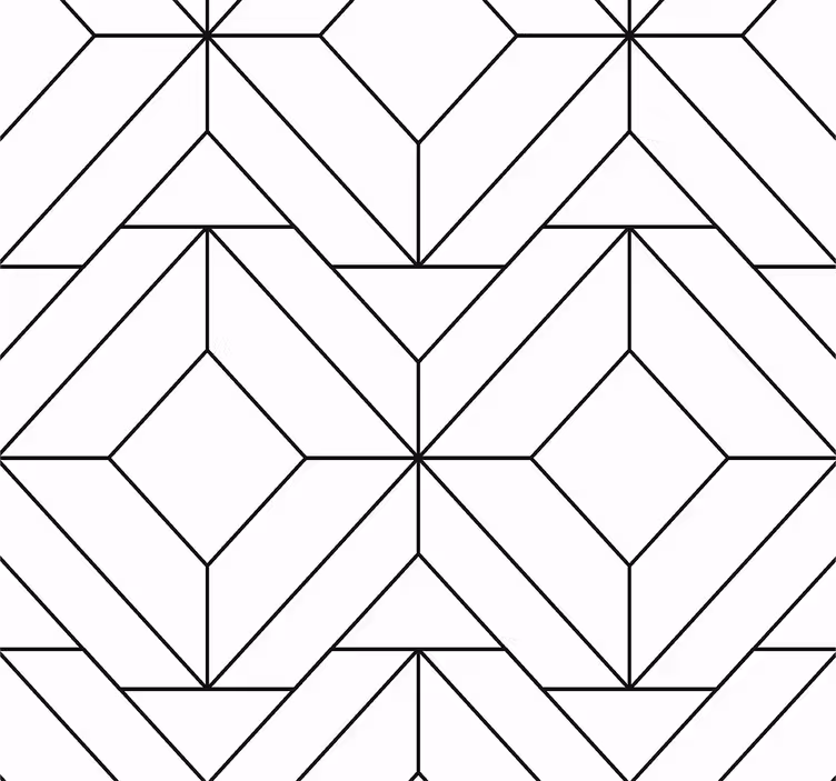 Pohjoismaiset geometriset kuviot ruokasalin rullaverho - Tenstickers