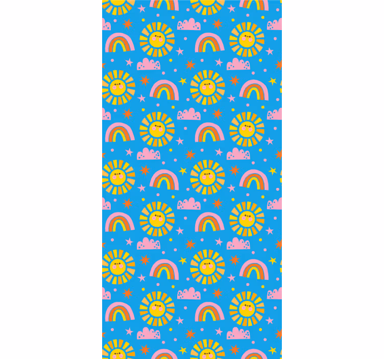 Leikkisät sateenkaaret lapsen rullaverho - Tenstickers