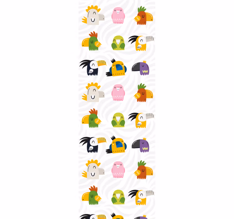 Iloinen monsterimaalauksellinen rullaverho - Tenstickers