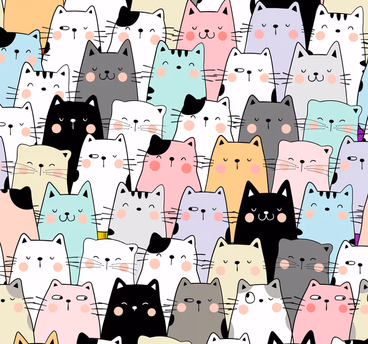 Lapsen rullaverho kissoille - Tenstickers