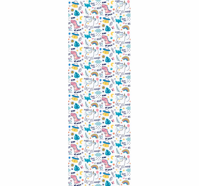 Lapsen rullaverho käsinpiirretty konsepti - Tenstickers
