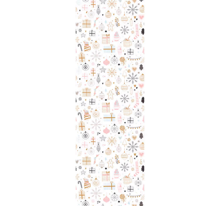 Talvi joulukuvio lapsen rullaverho - Tenstickers