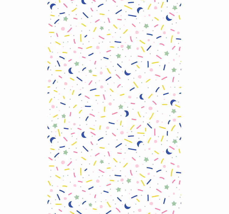 Lapsen rullaverho värikkäällä nonparelli-kuviolla - Tenstickers