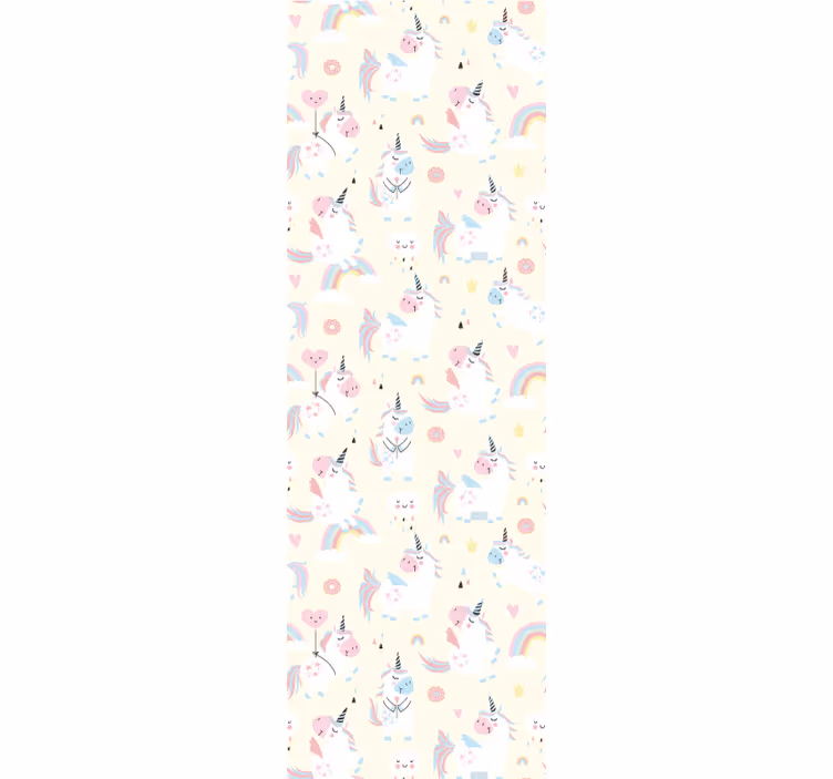 Fantasiayksisarvisetlapsenrullaverho - Tenstickers