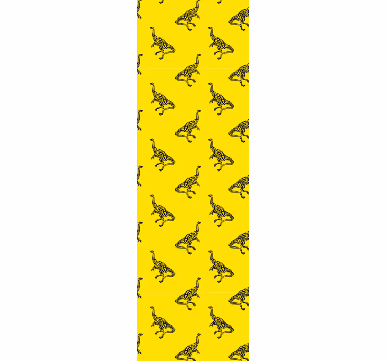 Lapsen rullaverho keltaiset brachiosaurus-symbolit - Tenstickers