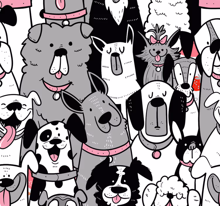 Lapsen rullaverho koiran muotoisella kuviolla - Tenstickers