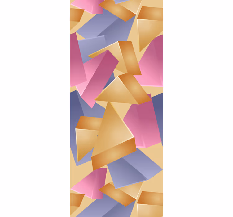 Kultapyramidigeometrinen toimiston rullaverho - Tenstickers