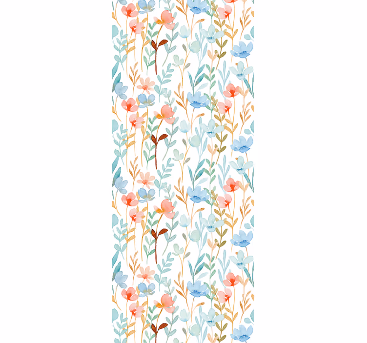 Flowerprint 'kukkakuosi' toimiston rullaverho - Tenstickers