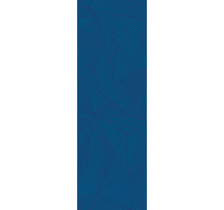 Sinisen geometrisen yksinkertaisen kuosin rullaverho - Tenstickers