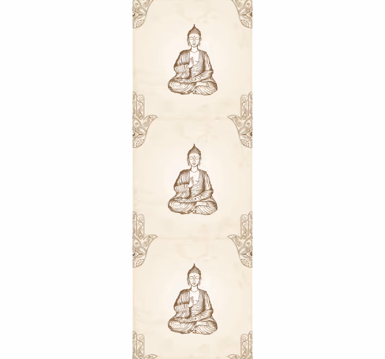 Toimiston rullaverho buddha hamsa-käsi symbolilla - Tenstickers