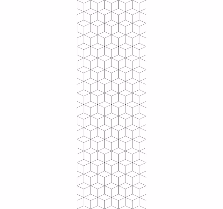 Geometriset kuutio-kuvio rullaverho - Tenstickers