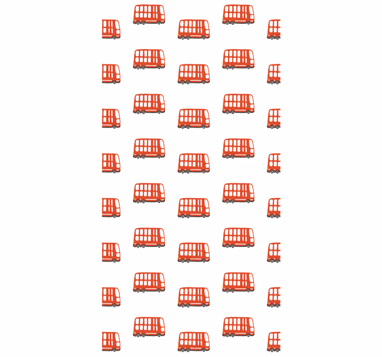 Teini-ikäisen rullaverhon lontoon bussikuosi - Tenstickers