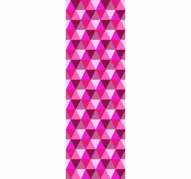 Fuksia geometrinen teini-ikäisen rullaverho - Tenstickers