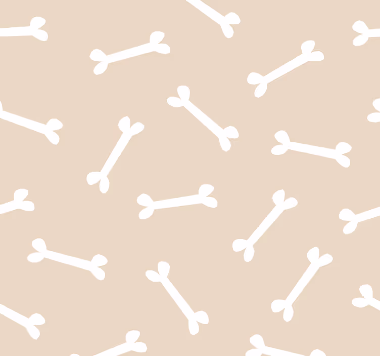Teini-ikäisen rullaverho koiraluut beige taustalla - Tenstickers