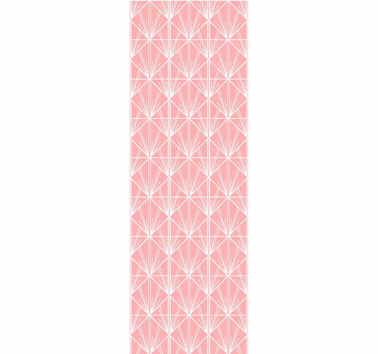 Moderni rullaverho geometrisella vaaleanpunaisella kuviolla - Tenstickers