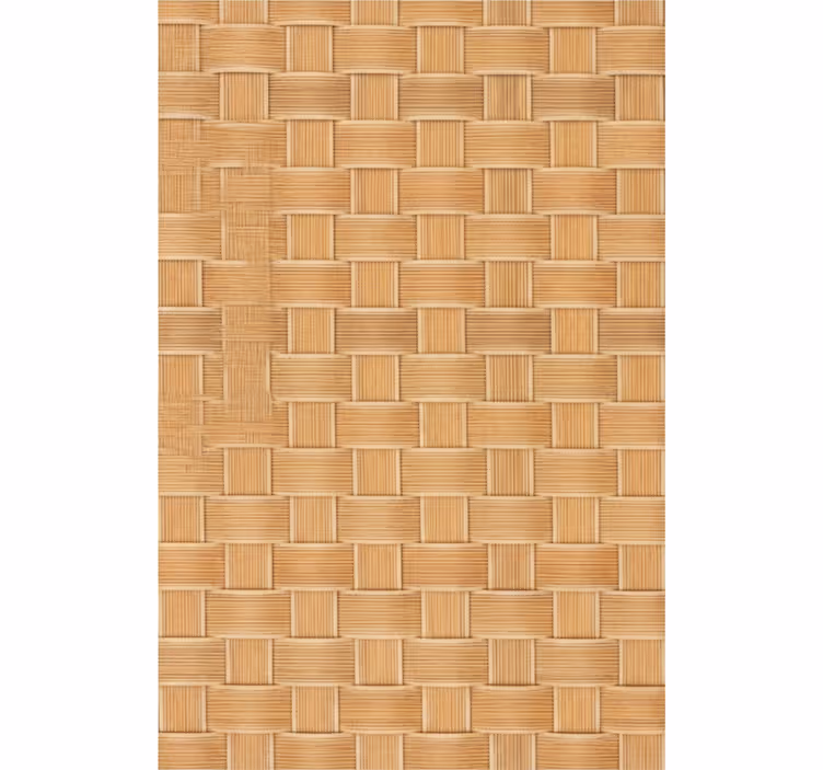 Luonnollinen punottu ruutukuosi rullaverho - Tenstickers
