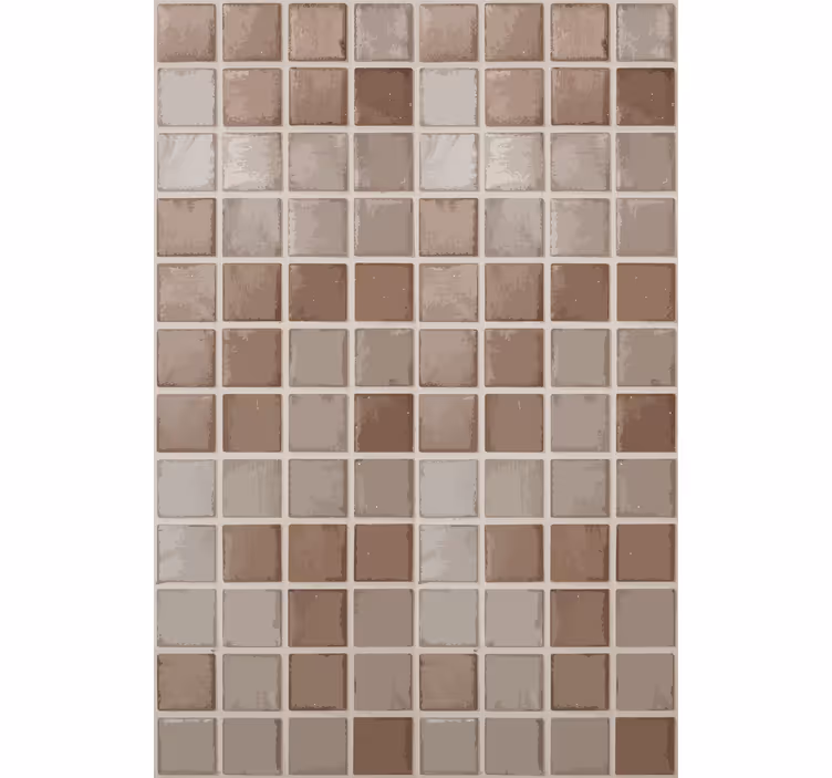 Beige rullaverho keraamiset neliöt kuviolla - Tenstickers