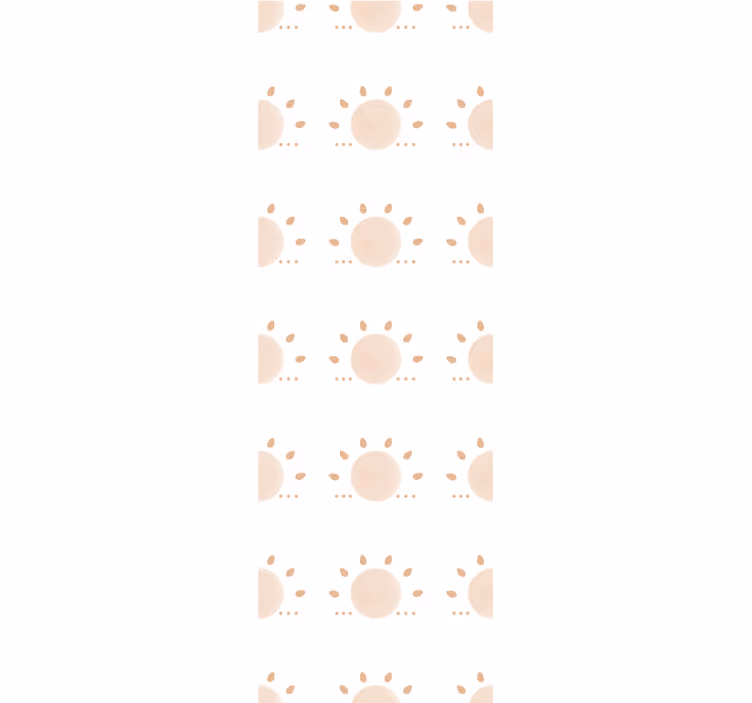 Abstrakti minimalistinen aurinko beige rullaverho - Tenstickers