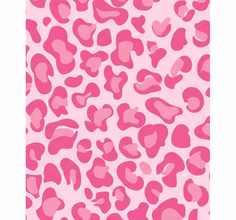 Vaaleanpunainen rullaverho leopardikuosisella - Tenstickers