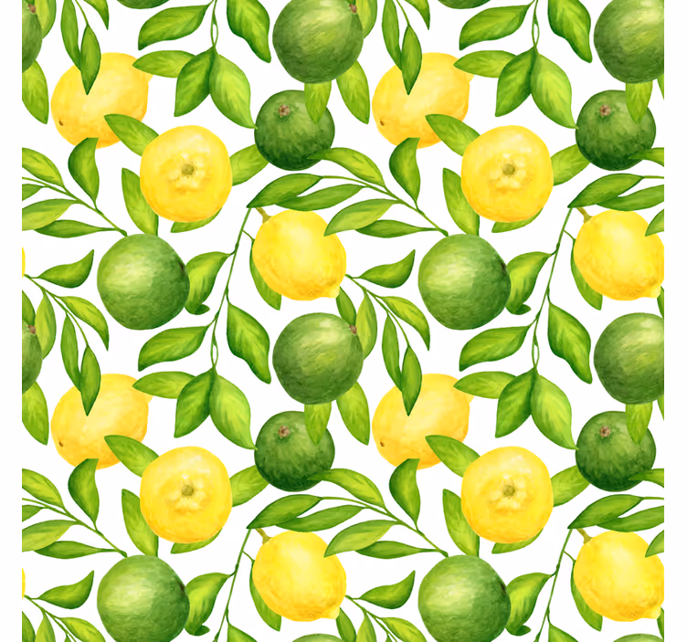 Sitruunat ja limet olohuoneen rullaverho - Tenstickers