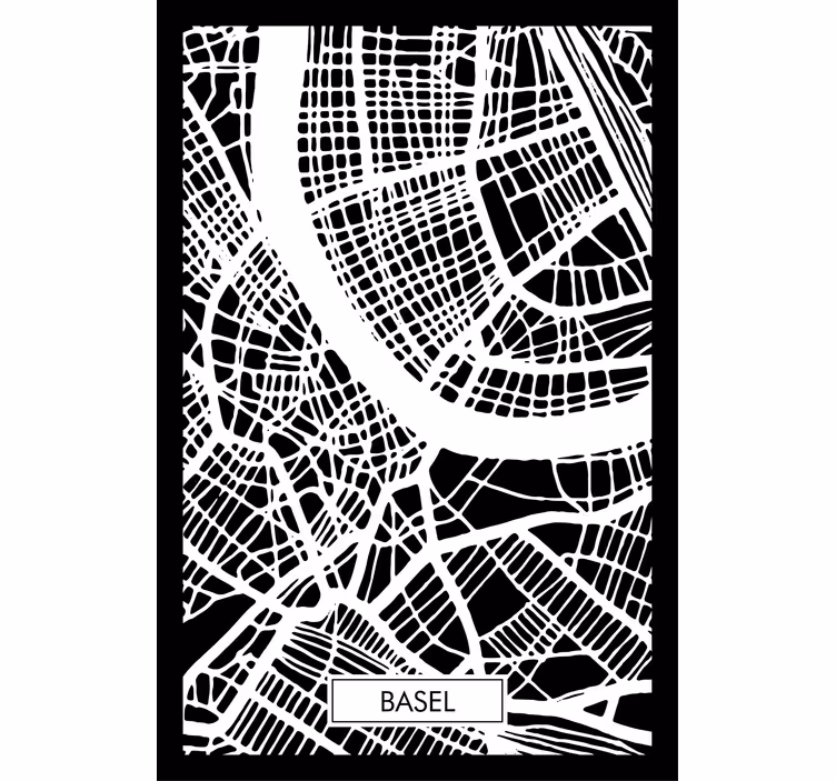 Olohuoneen rullaverho baselin topografiakartta - Tenstickers