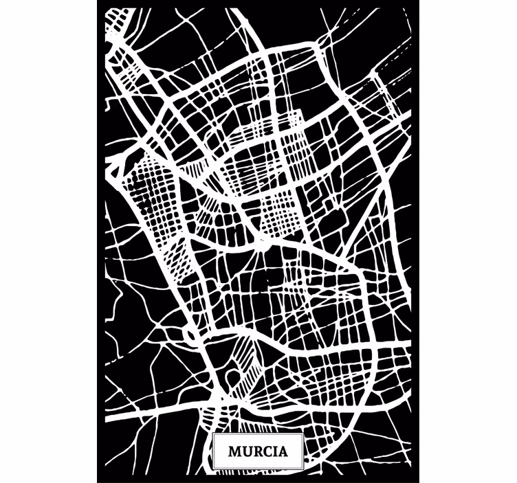Olohuoneen rullaverho murcia maastokartta - Tenstickers