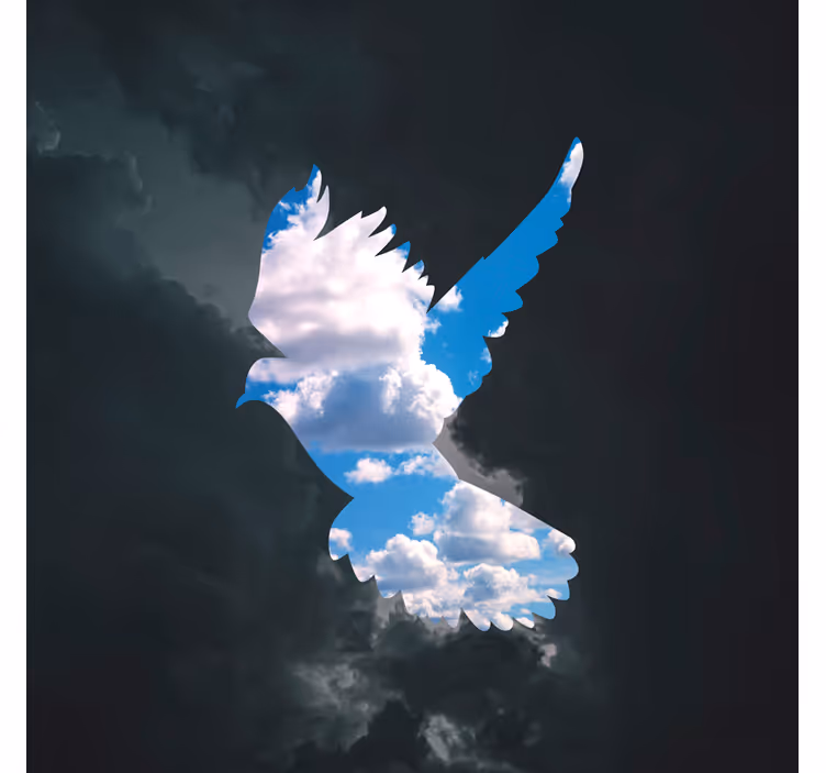 René magritte rauhallinen rullaverhoolohuoneeseen - Tenstickers