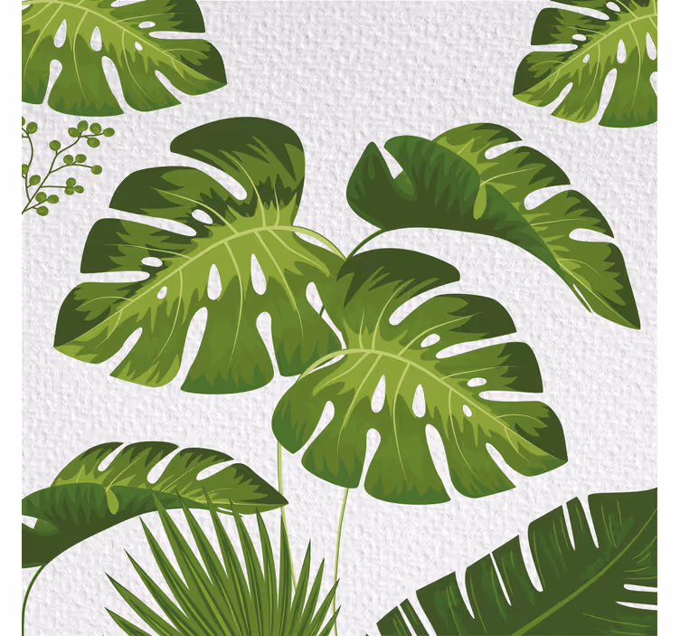 Olohuoneen rullaverho monstera-leaf - Tenstickers
