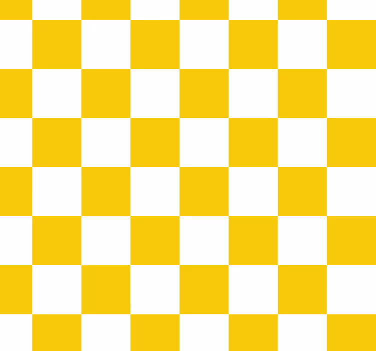 Keltainen rullaverho ruutukuviolla - Tenstickers