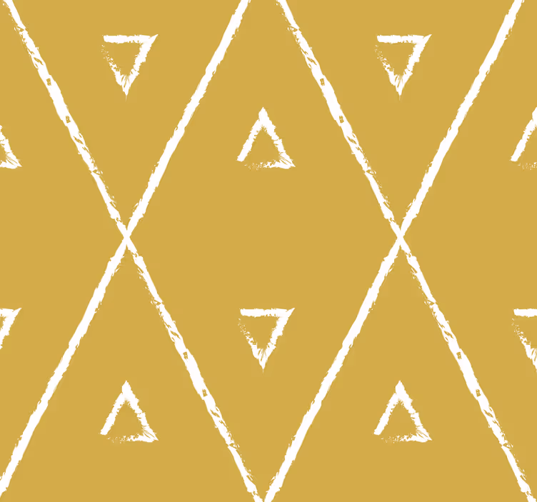 Keltainen rullaverho geometrisella rombikuviolla - Tenstickers