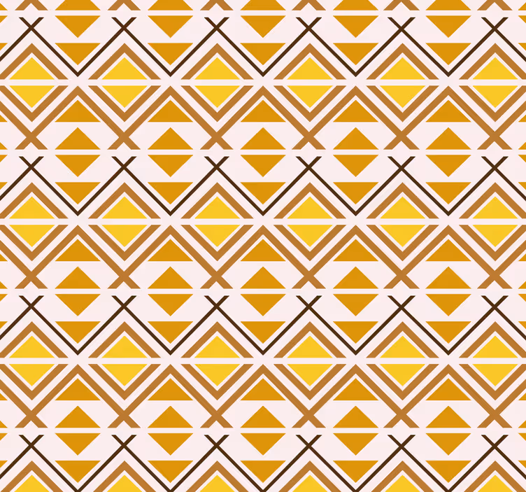 Keltainen rullaverho geometrisella graafisella designilla - Tenstickers