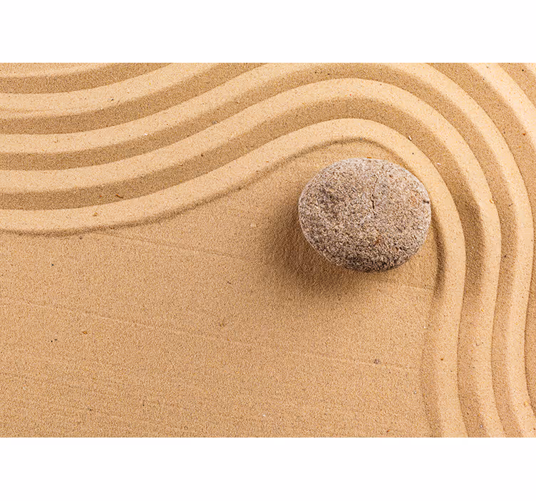 Beige rullaverho teksturoitu zenpallo - Tenstickers