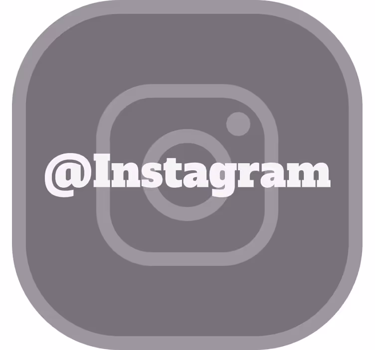 Sinun instagram harmaa rullaverho - Tenstickers