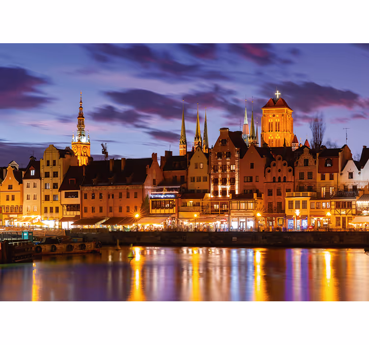 Sininen rullaverho gdańsk yönä - Tenstickers