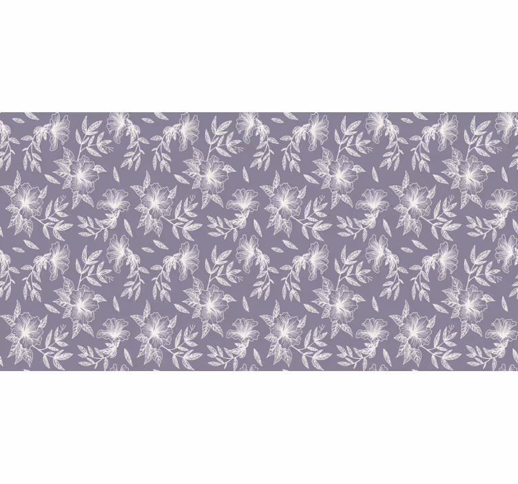 Violetti kukkakuosi rullaverho - Tenstickers