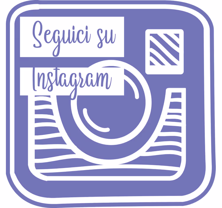 Violetti rullaverho meidän instagram-mainonnassa - Tenstickers