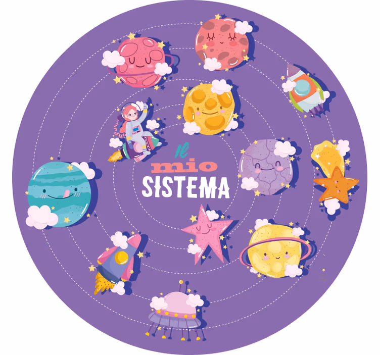 Oma järjestelmä violetti rullaverho - Tenstickers