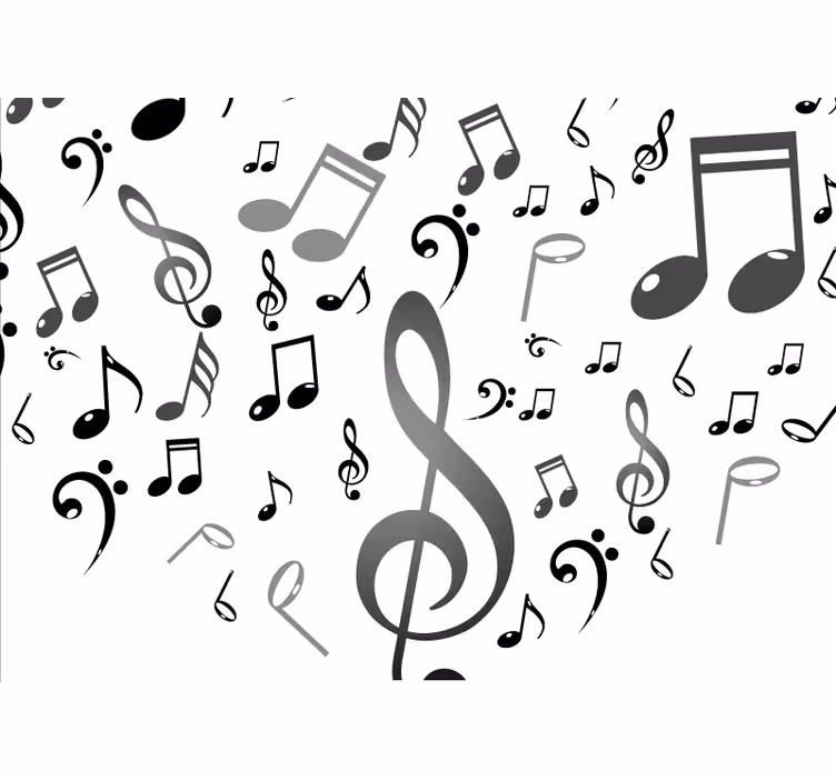 Musiikkinuotitolohuoneenrullaverho - Tenstickers