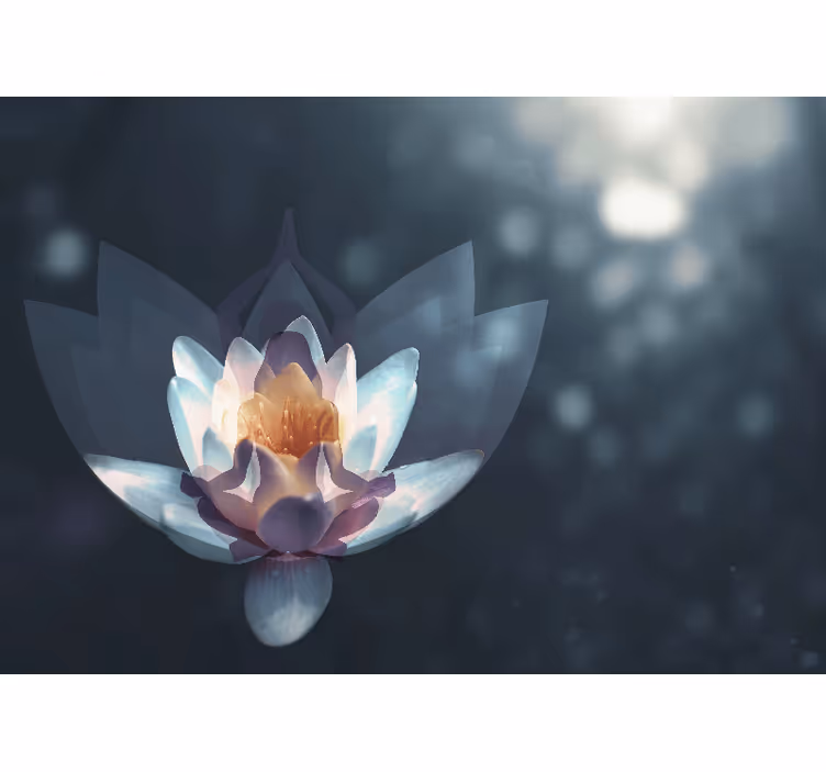 Olohuoneen rullaverho meditatiiviseen rentoutumiseen - Tenstickers